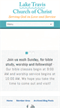 Mobile Screenshot of laketravis-churchofchrist.org